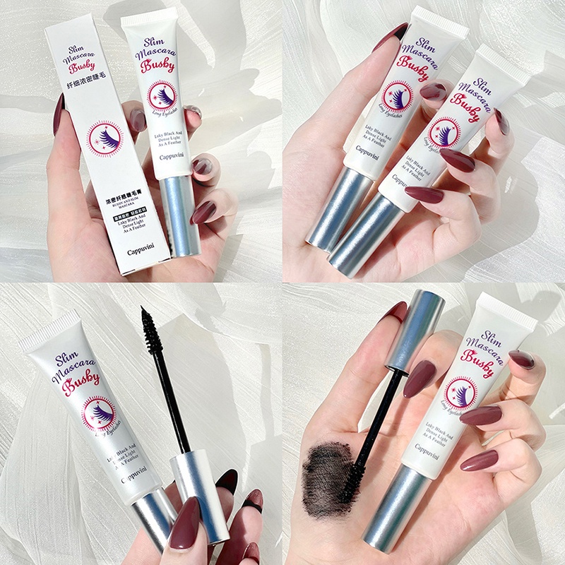 Mascara Làm Cong Mi Kháng Nước Không Dễ Nhòe Lâu Trôi Tự Nhiên Cappuvini