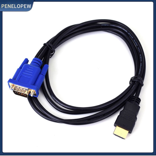 Cáp Chuyển Đổi 1.8M HDMI Sang VGA HD 1080P HDMI Cho Máy Tính / Laptop