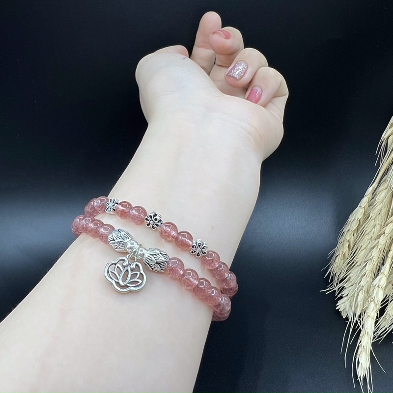 Vòng tay phong thủy phối charm Bạc 925 ( đủ màu cho tất cả các mệnh )