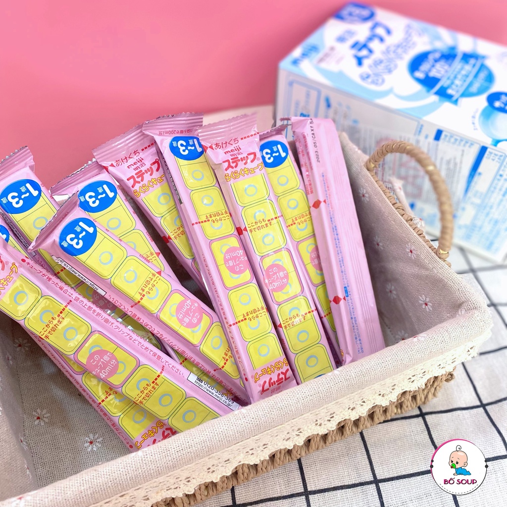 Sữa Meiji dạng thanh 24 thanh hàng Nội Địa Nhật Bản