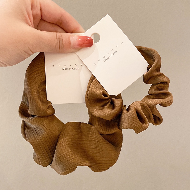 Dây Cột Tóc Cỡ Lớn Thiết Kế Đơn Giản Thời Trang Hàn Quốc Cho Nữ