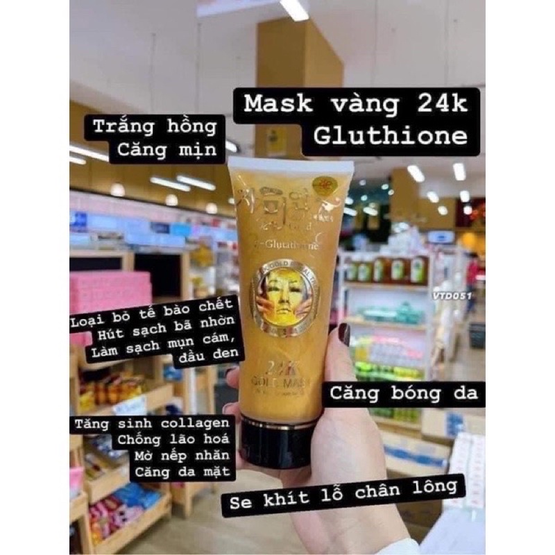 MẶT NẠ VÀNG GLUTHION 24k