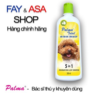 Dầu tắm Palma Total 300ml (5 trong 1) chăm sóc toàn diện cho thú cưng