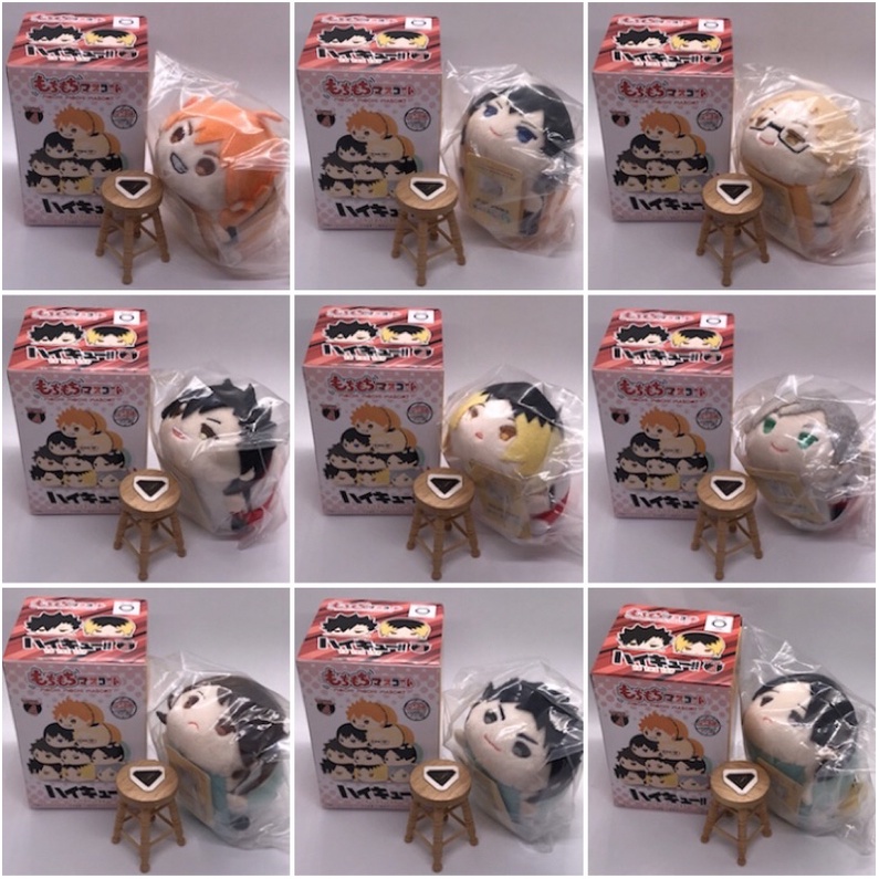 OtakuTPstore Chính hãng nguồn Nhật off official fuwa mochi hug búp bê nhồi bông anime Haikyuu Hinata Kageyama