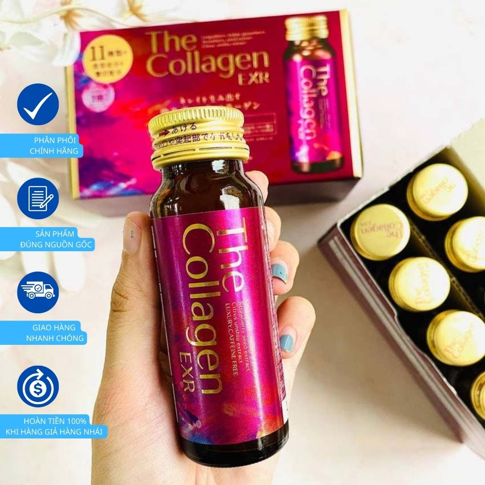 Shiseido The Collagen EXR 11- hộp 10 chai x 50ml Nhật Bản.