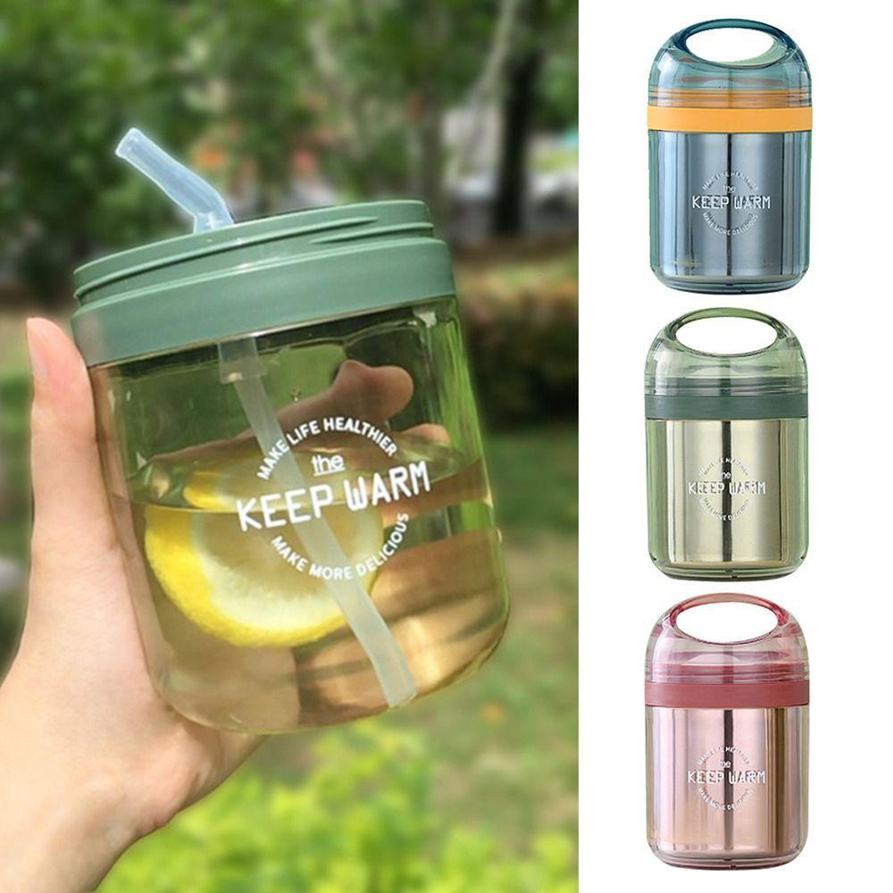 CACTU Hộp Đựng Cơm Trưa Giữ Nhiệt Kèm Muỗng Tiện Dụng Cho Bé