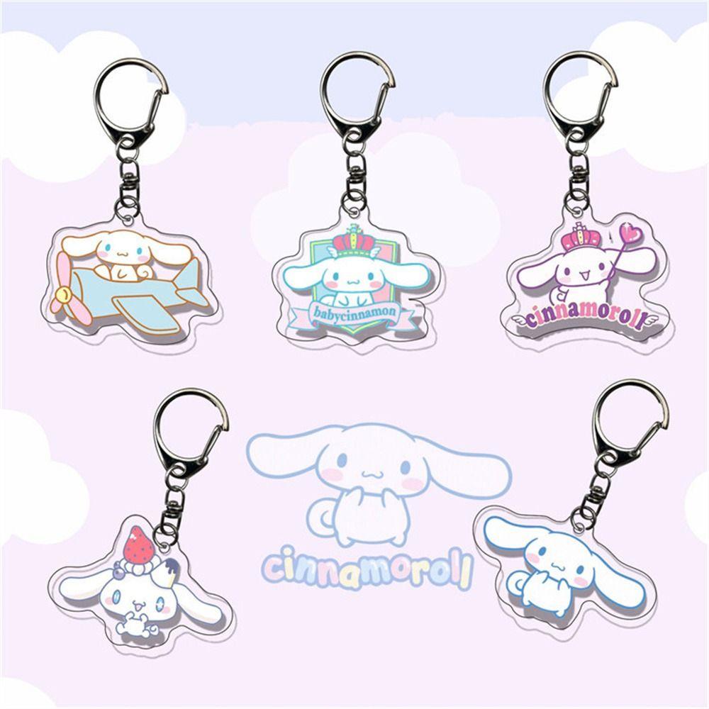 Móc Khóa Acrylic Trong Suốt Hình My Melody Cinnamoroll Đáng Yêu