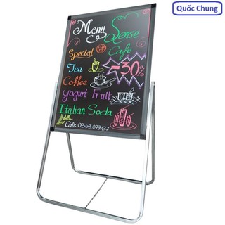 Bảng menu gỗ đa năng viết bút dạ hoặc phấn cho cửa hàng, trà sữa, cà phê