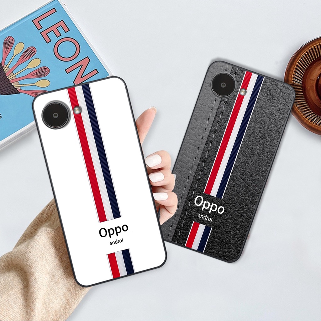 Ốp Realme C30 / C30s in giả da phong cách thể thao, cá tính, thời trang