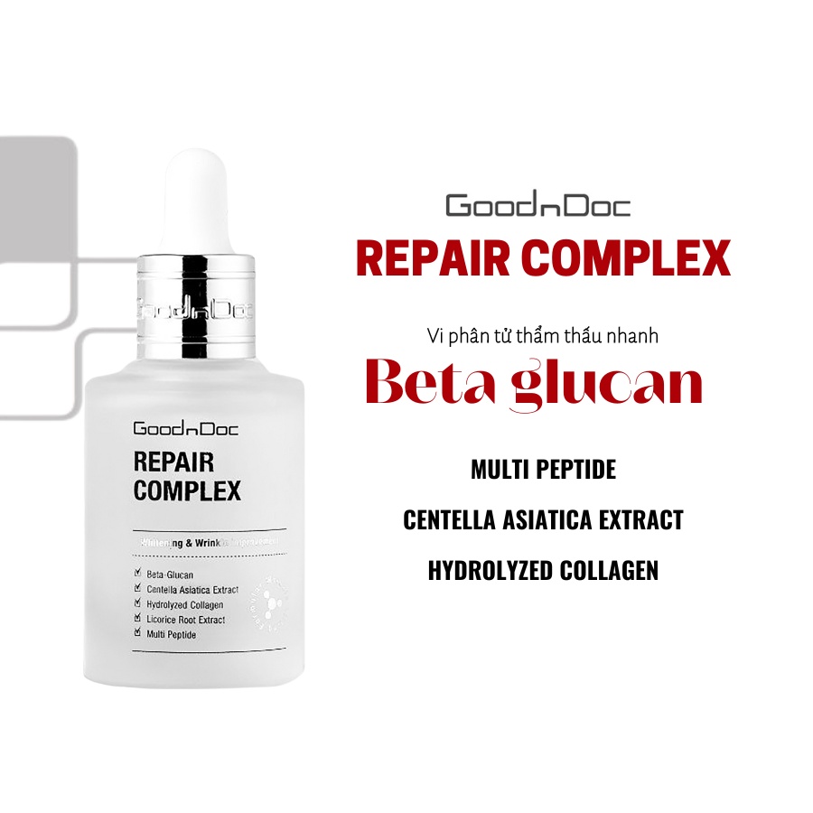 Serum GoodnDoc Repair Complex Phục Hồi Và Cải Thiện Hàng Rào Bảo Vệ Da 30ml