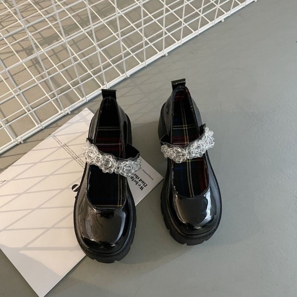 Giày Mary Jane phong cách mới giày cao gót nữ giày búp bê