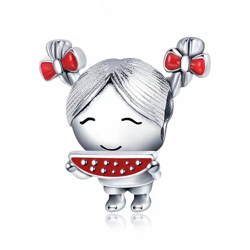 Hạt Bạc 925 Tự Làm Vòng Tay / Vòng cổ Kiểu Công Chúa Dễ Thương Xinh Xắn