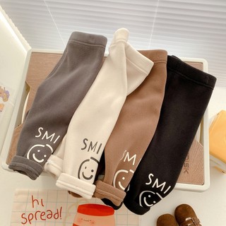 Quần Legging Phối Lông Ấm Áp Thời Trang Cho Bé