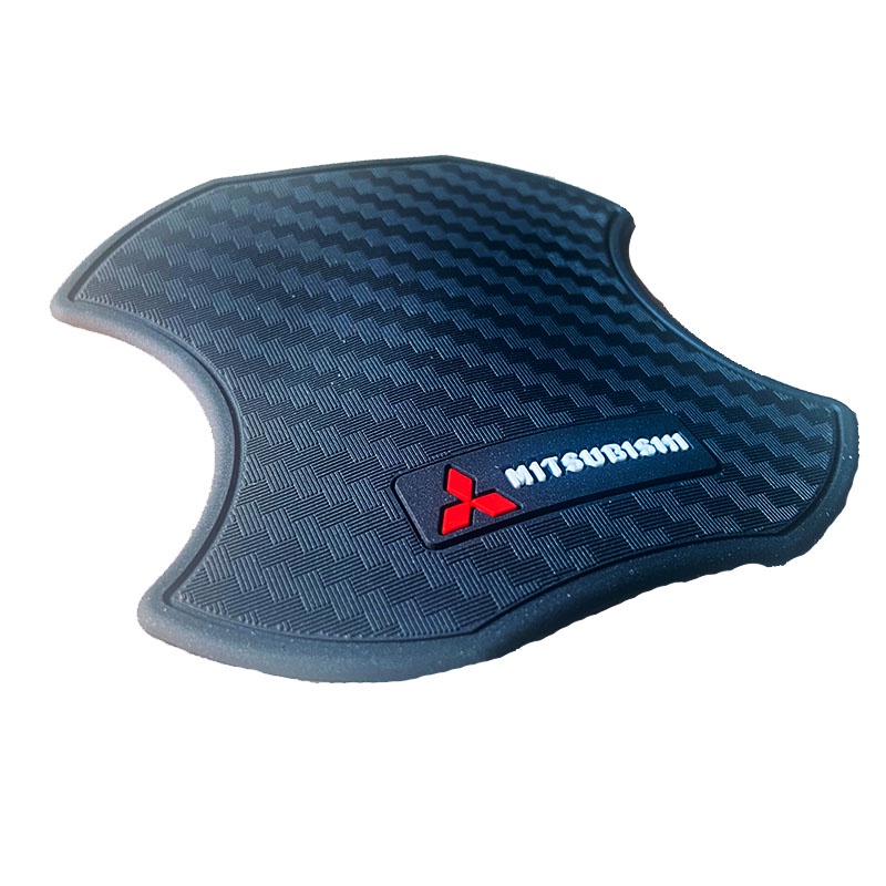 Bộ 4 Miếng Dán Cao Su Bảo Vệ Tay Nắm Cửa Xe Hơi Mitsubishi Attrage Mirage G4 Triton Xpander Pajero Xpander Lancer ASX Storm Accessorie