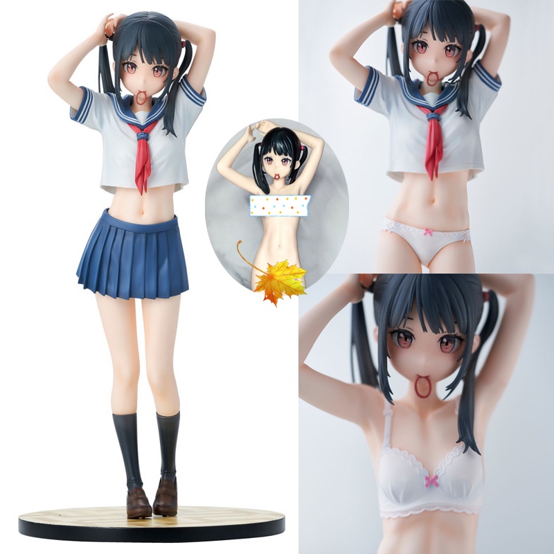 Mô Hình Nhân Vật Nữ Anime Fuku No Mannaka 28cm Bằng PVC Có Thể Tháo Rời
