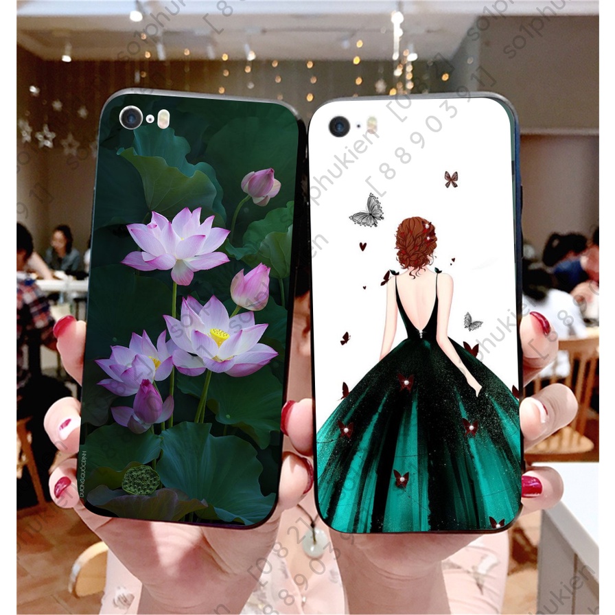 Ốp lưng iPhone 4 4s / 5 5s 5c 5se / 6 6s dẻo in hình thư pháp mẫu mới (P1)