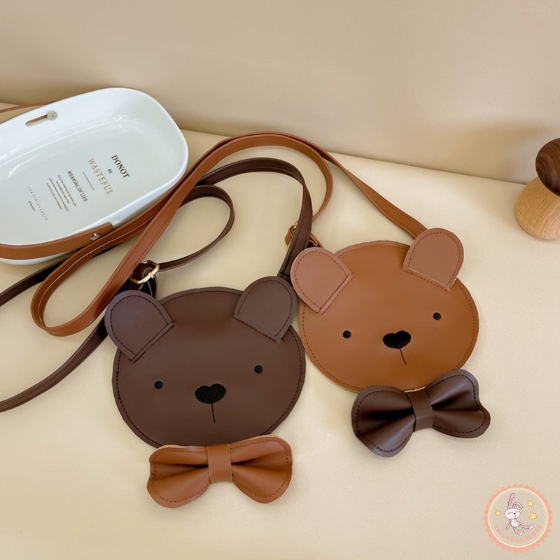 Túi Đeo Vai Đựng Son Môi / Tiền Xu Họa Tiết Hoạt Hình Phong Cách Hàn Quốc Cho Bé Gái