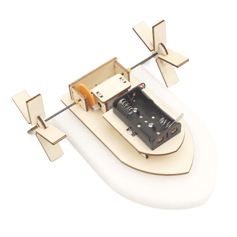 Đồ chơi stem - Bộ lắp ghép combo 8 sản phẩm xe tăng, ô tô, cano, xe lu, máy bay gỗ chạy bằng Pin AA. trí tuệ, sáng tạo