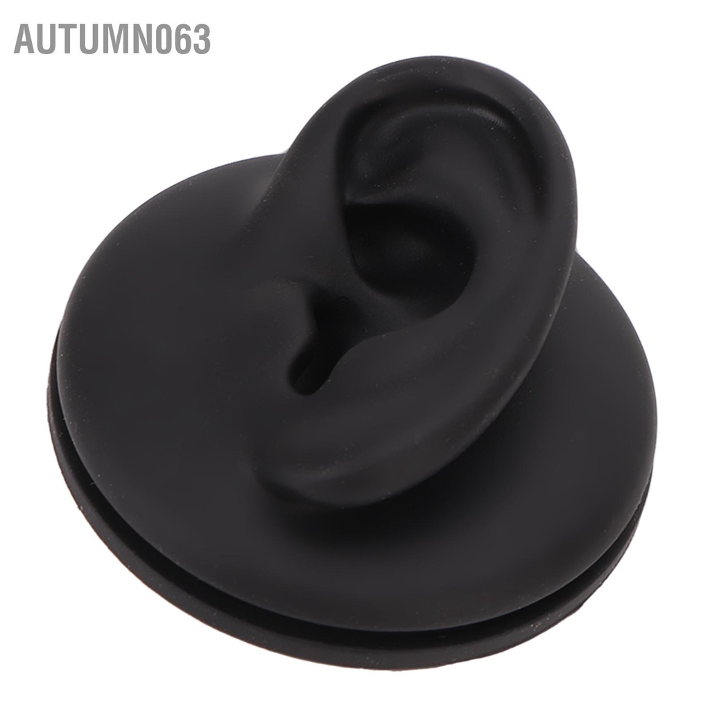 Autumn063 Mô phỏng mô hình tai trái Dụng cụ dạy học bằng silicon nhân tạo người có đế tròn cho cửa hàng máy trợ thính