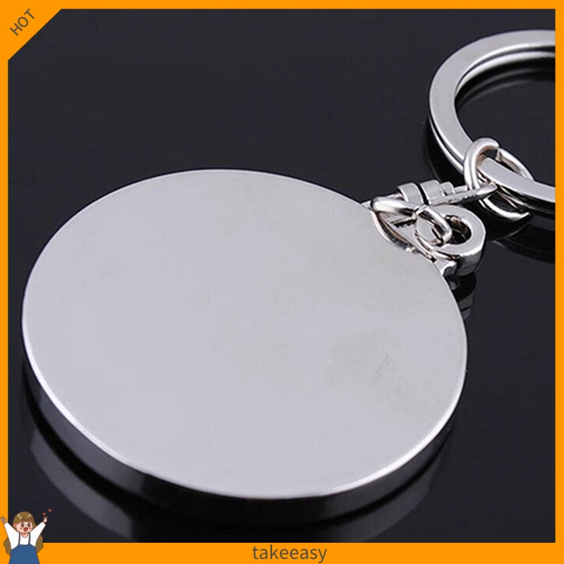 Móc khóa hợp kim bạc hình lịch 50 năm