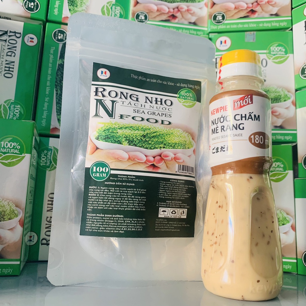 Rong nho tách nước 100Gram - Ăn rong nho - đẹp da đẹp dáng