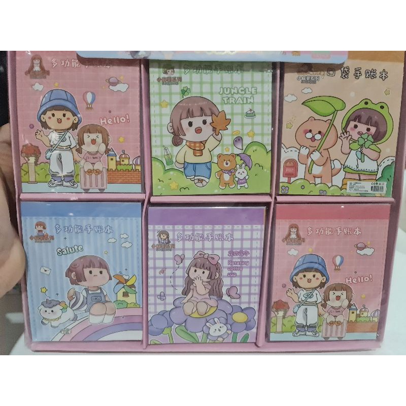 Bộ 24 tờ/ 20 tờ sticker chibi hoạt hình size 9cm và 8.6 cm dễ thương