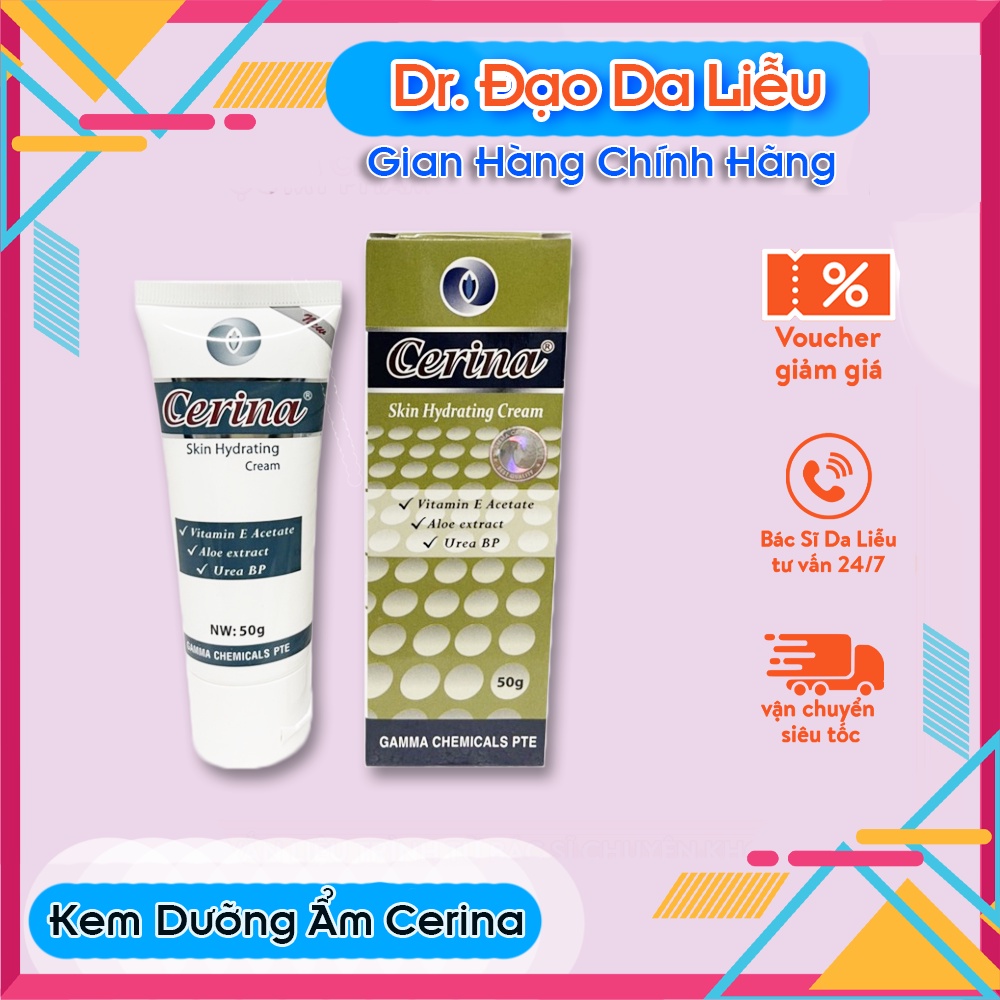 KEM DƯỠNG ẨM CERINA SKIN HYDRATING CREAM 50G DÀNH CHO DA KHÔ - DR.ĐẠO