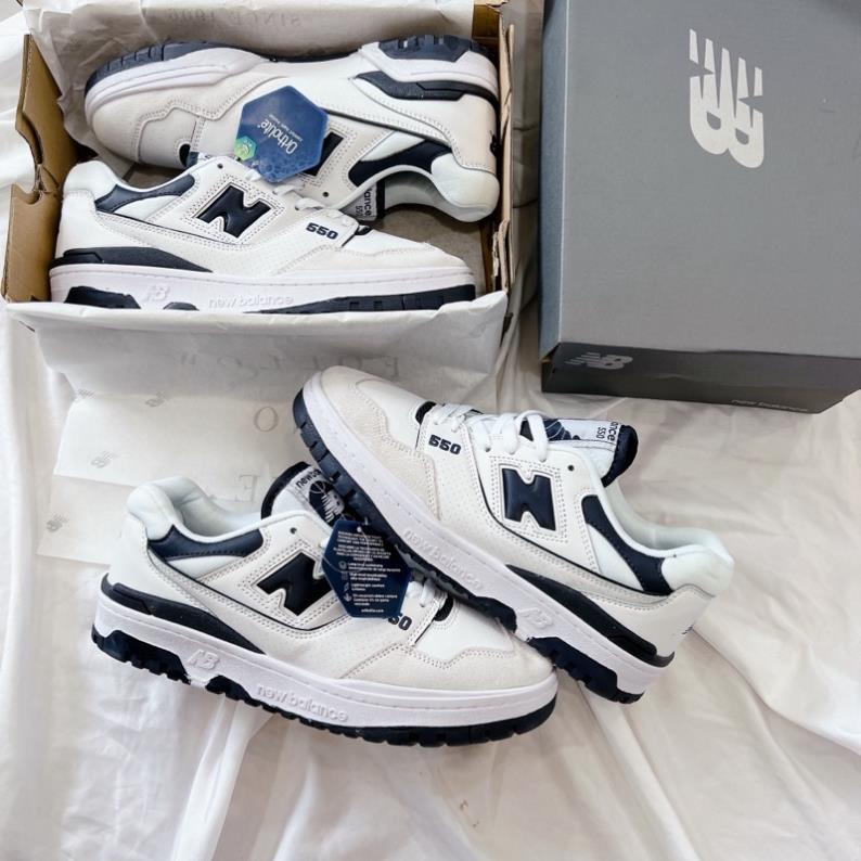 Giày Thể Thao NB 550 Đen Trắng, Giầy Sneaker New Balance 550 White Black Cực Phong Cách Hàng Xịn FullBox