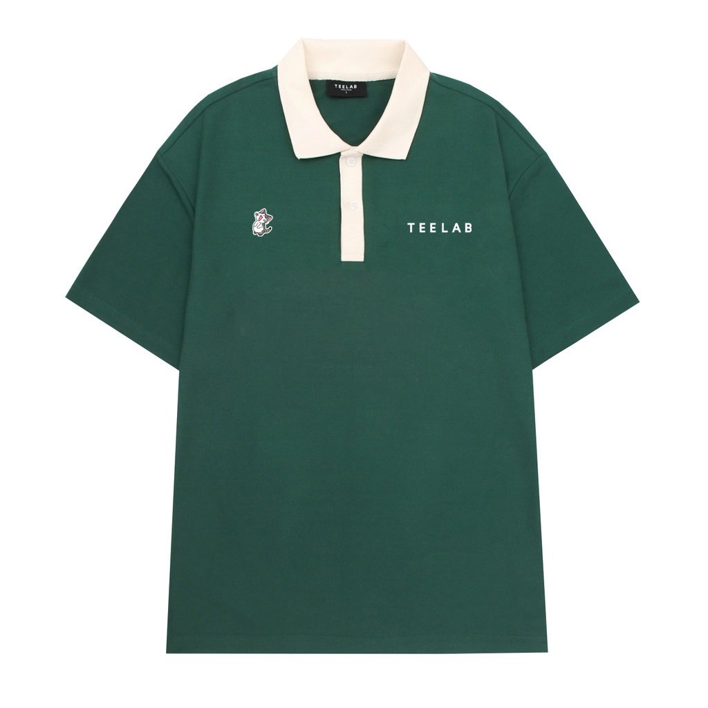 Áo Polo Unisex Teelab Kitten Embroidered AP022- Local Brand 2022