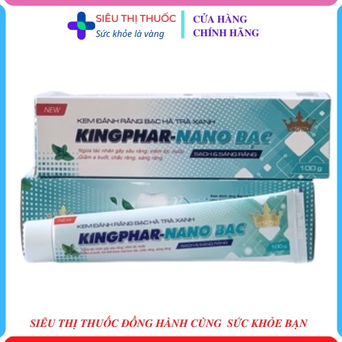 Kem đánh răng Nano bạc Kingphar- tube 100 gam