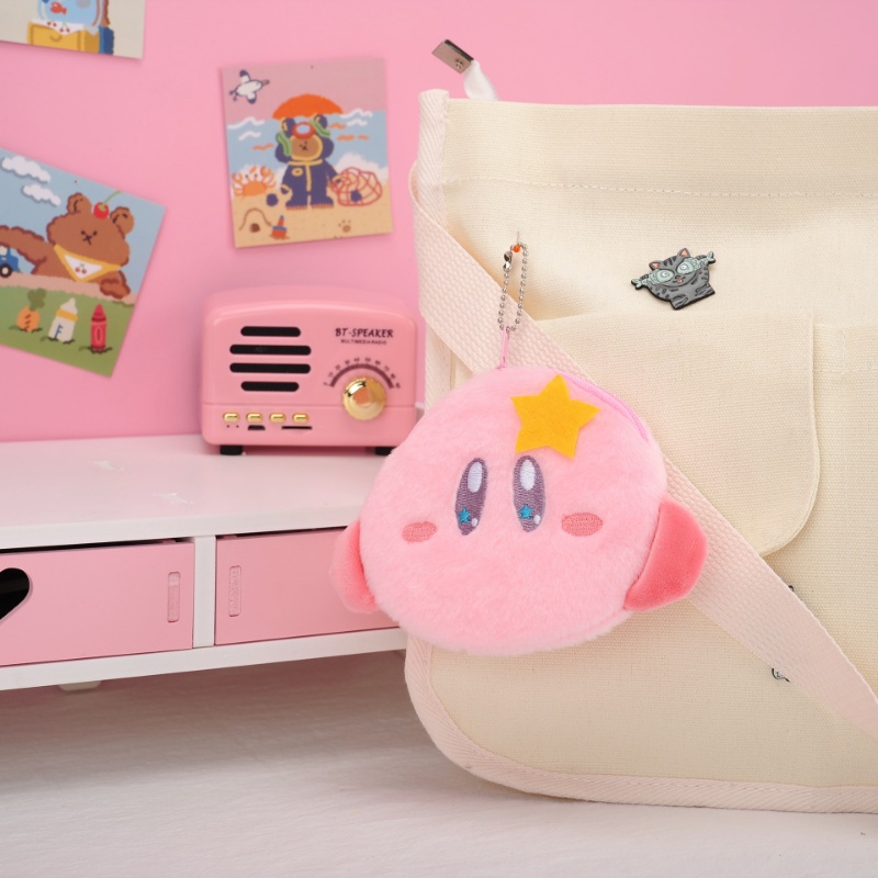 Túi Đựng Tiền Xu / Tai Nghe / Tiền Xu Phủ Lông Mềm Hình Ngôi Sao Kulomi Mini Dễ Thương Có Khóa Kéo Cho Nữ