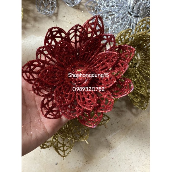 Hoa sen nhũ trang trí tháp bánh, oản tài lộc, decor....