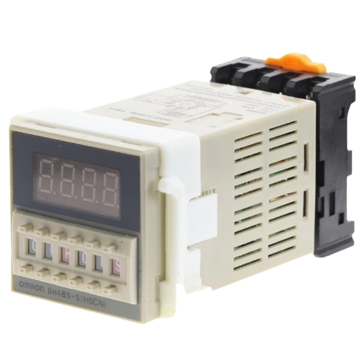 Timer điện tử đôi DH48S-S điện áp 220VAC, 24VDC, 12VDC, rơ le thời gian đảo tự động lặp lại chu kỳ