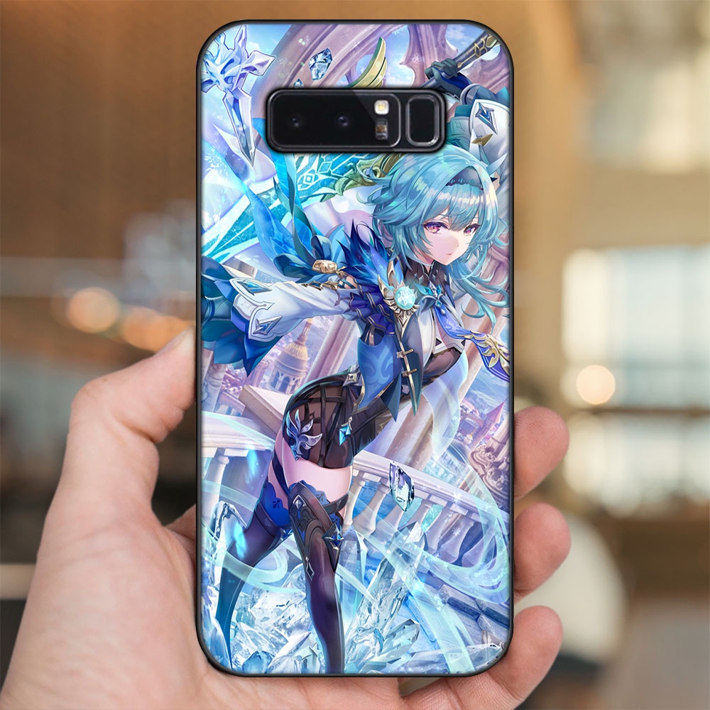 Ốp lưng Samsung Note 8 viền đen in hình Eula Genshin Impact