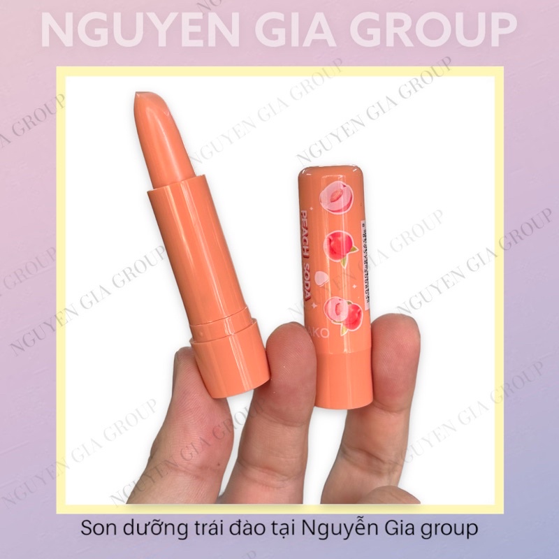 Son gió dưỡng môi, son trái cây dưỡng môi trái đào tại nguyễn gia group cao đạt quận 5