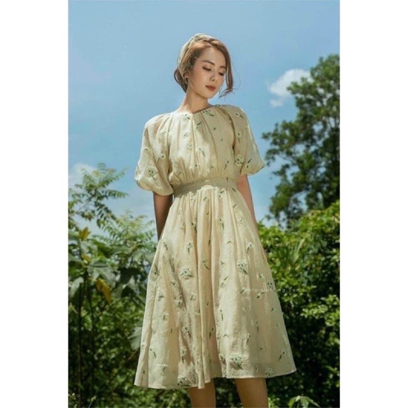 Vải tơ óng thuê hoa cúc chi may váy , áo dài