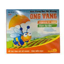 Siro tăng sức đề kháng Ong Vàng (Hộp 30 gói x 5ml) Hỗ trợ tăng sức đề kháng-miễn dịch