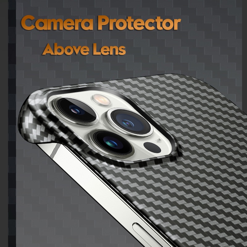 Ốp Điện Thoại Sợi Carbon Siêu Mỏng Mặt Nhám Không Viền Cho iPhone 14 Pro Max 13 12 Mini 11 Pro Max Phone 13 ProMax