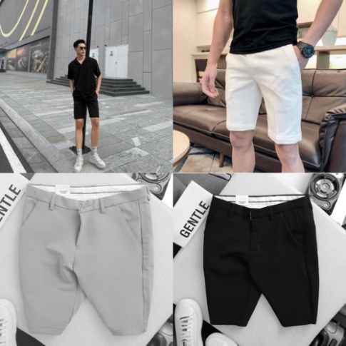 Quần sọt nam big size, Quần short  tây nam ngắn dáng ôm Hàn Quốc trẻ trung 6 màu Men87_store