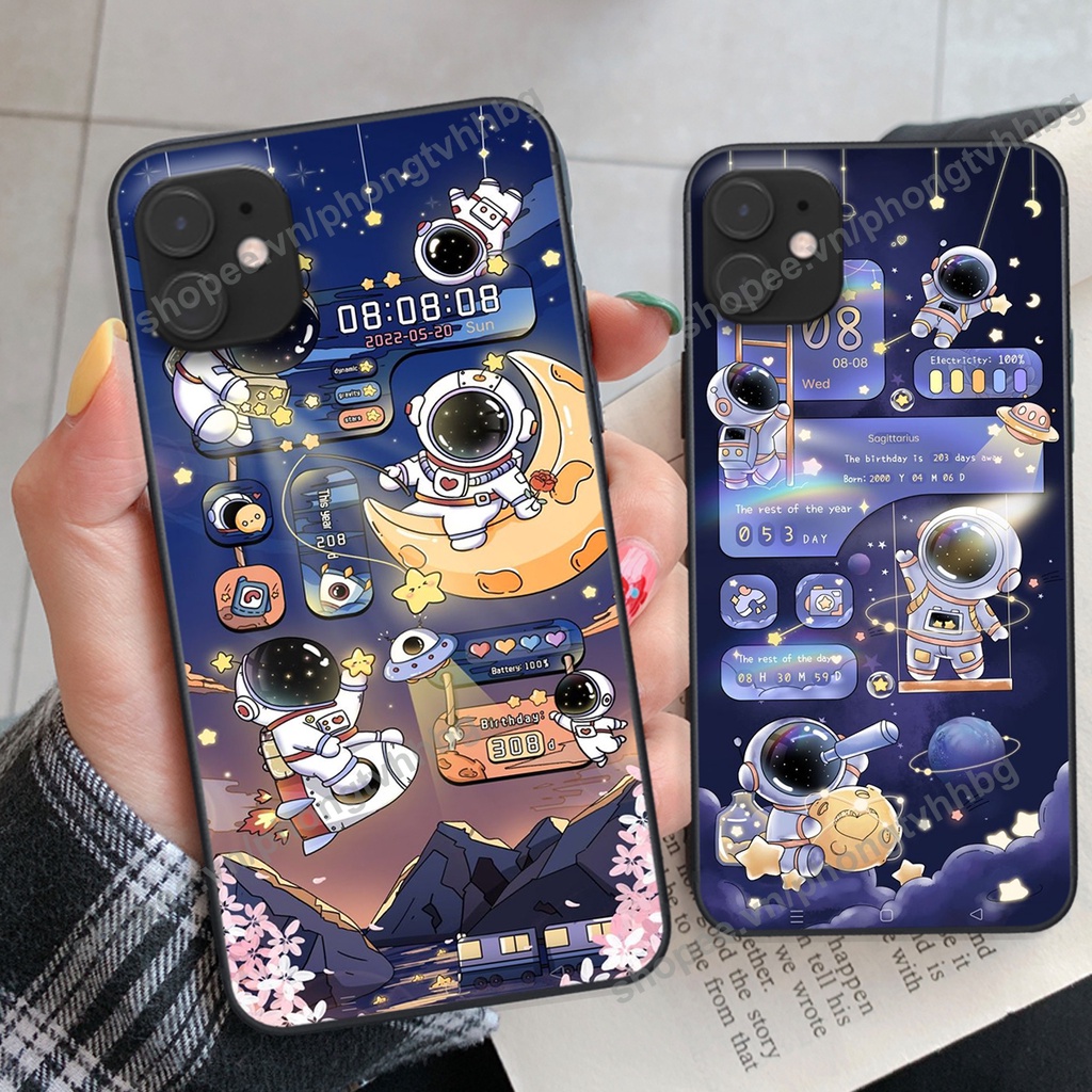 Ốp lưng Iphone 11-IPHONE 11 PRO-IPHONE 11 PRO MAX phi hành gia hoạt hình 3D cute giá rẻ