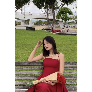 ĐẦM MIDI TRƠN 2 DÂY ĐỎ TẾT VÀ NOEL