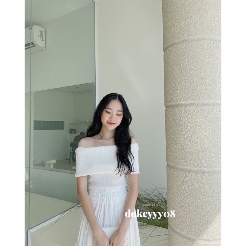 ÁO BẸT VAI GÂN TĂM TAY NGẮN W3