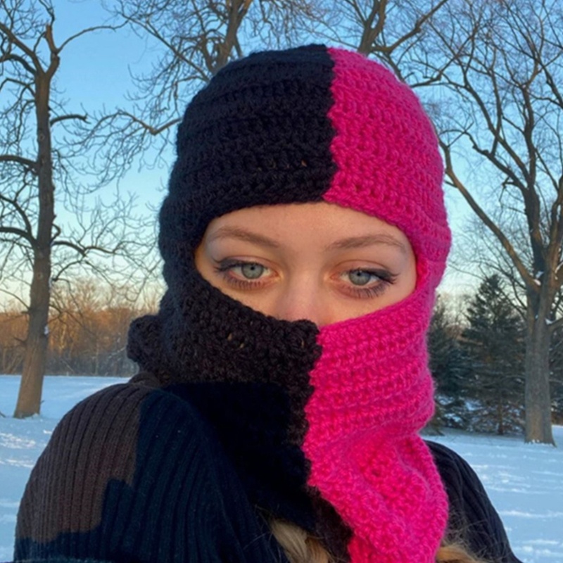 [CH *] Mũ Balaclava Dệt Kim Hình Ma Độc Đáo Làm Đạo Cụ Chụp Ảnh Thu Đông Cho Người Lớn