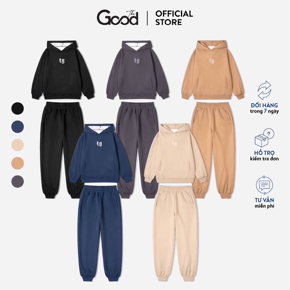 Set Áo Nỉ Hoodie Basic THEGOOD/ Otis Set