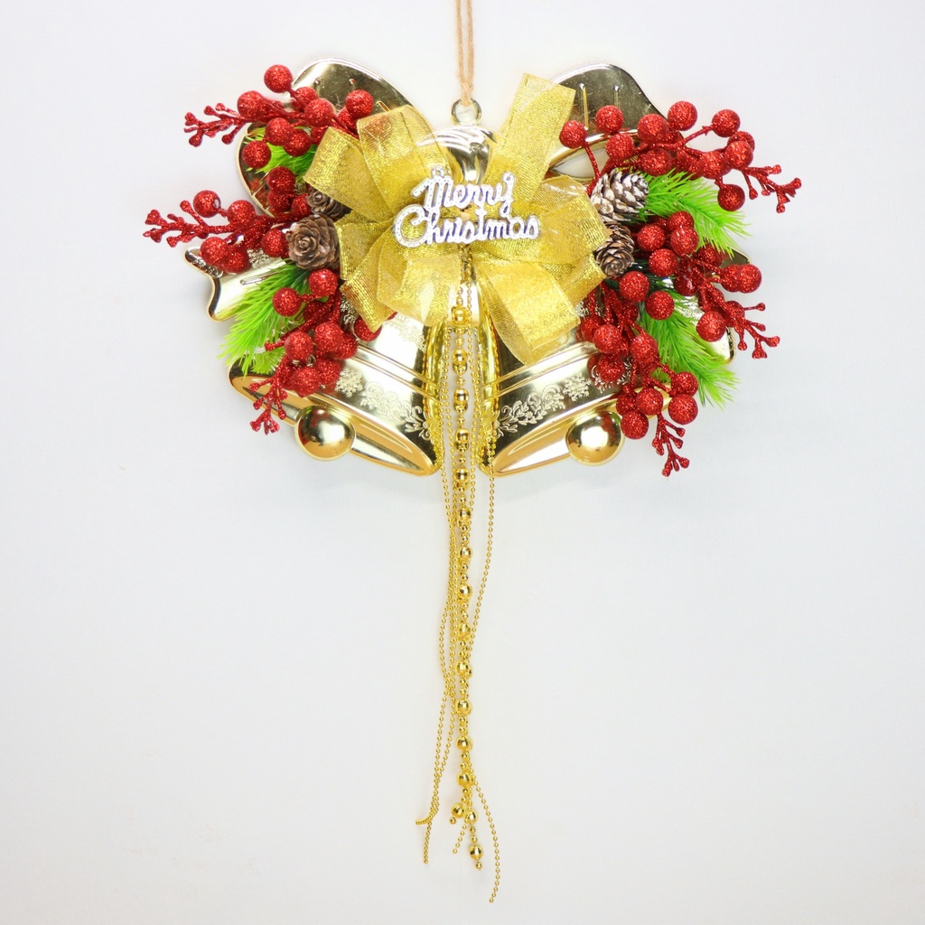 Chùm Chuông Quả Đỏ CHUONG06 Treo Trang Trí Giáng Sinh Cây Thông Noel