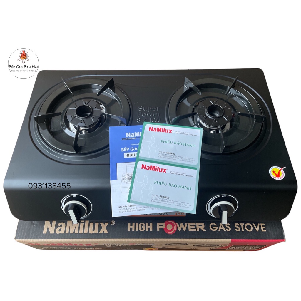 Bếp Gas Đôi Mặt Men Namilux DS2163APF   - HÀNG CHÍNH HÃNG