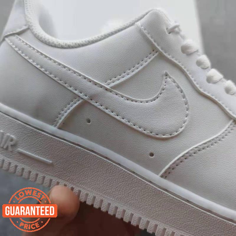 Giày Thể Thao PIM Air Force 1 Đế Bằng Màu Sắc Tia Cực Tím Trắng Xanh Lam Cho Học Sinh Lelaki Wanita Perempuan Kasut Sukan