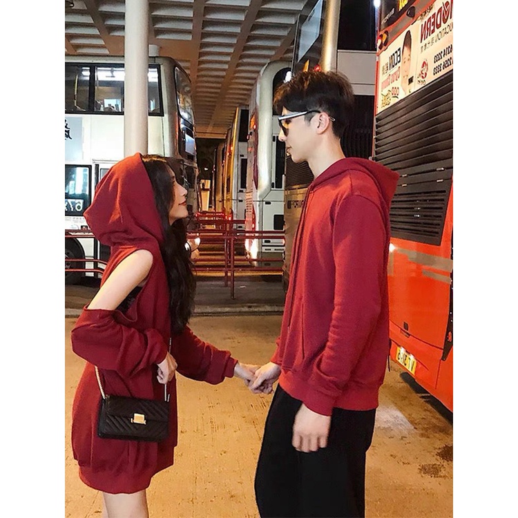 Áo hoodie đôi nam nữ form rộng mùa đông thời trang Hàn Quốc dành cho cặp đôi COUPLELOVE C036
