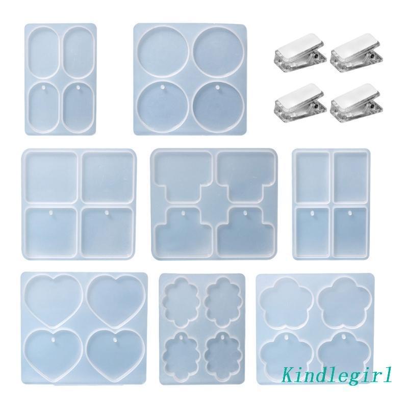 Khuôn Silicone Làm Kẹp Móc Khóa / Trang Sức DIY