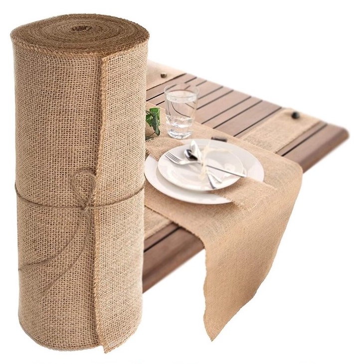 Cuộn ruy băng vải bố 5m, đủ size, ruy băng vải đay, cuộn dài 5m, làm handmade, decor, trang trí tiệc, thắt lơ